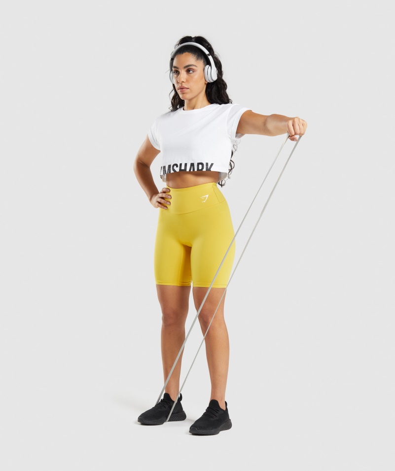 Gymshark Frakcia Crop Top Biely