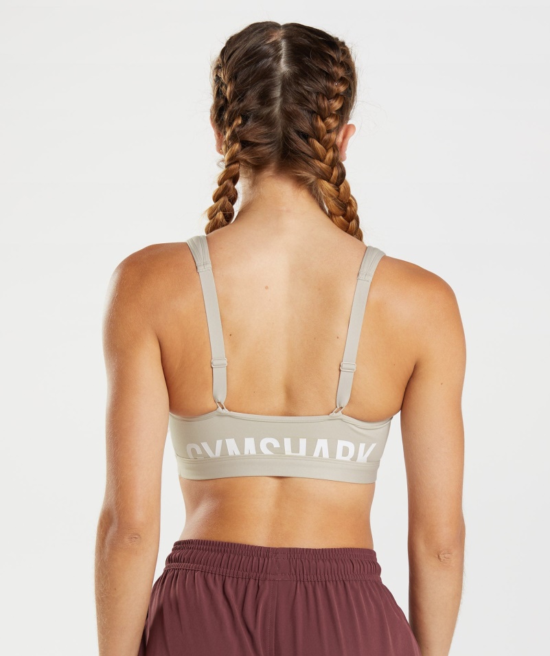 Gymshark Zlomok športová Podprsenka Kamienková šedá