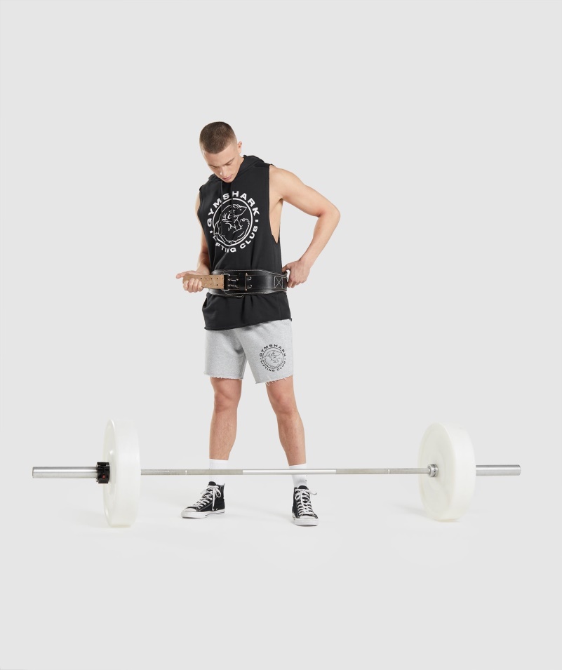 Gymshark Legacy Drop Arm Mikina S Kapucňou čierna