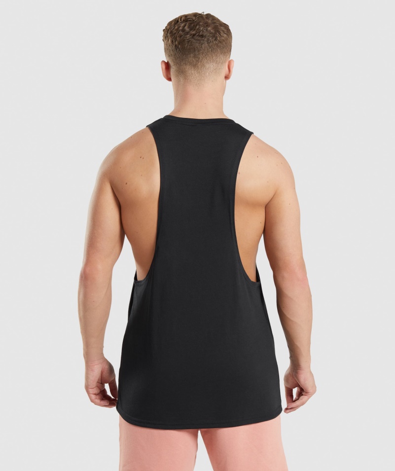 Gymshark Legacy Drop Arm Tank Black
