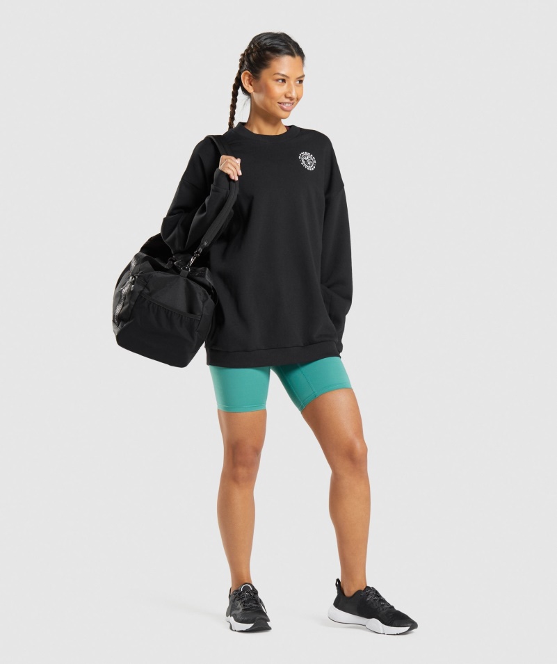 Gymshark Legacy Grafická Mikina čierna