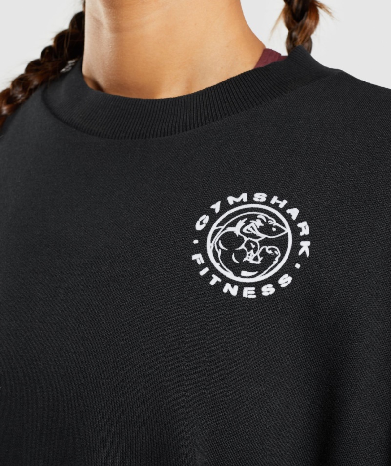 Gymshark Legacy Grafická Mikina čierna