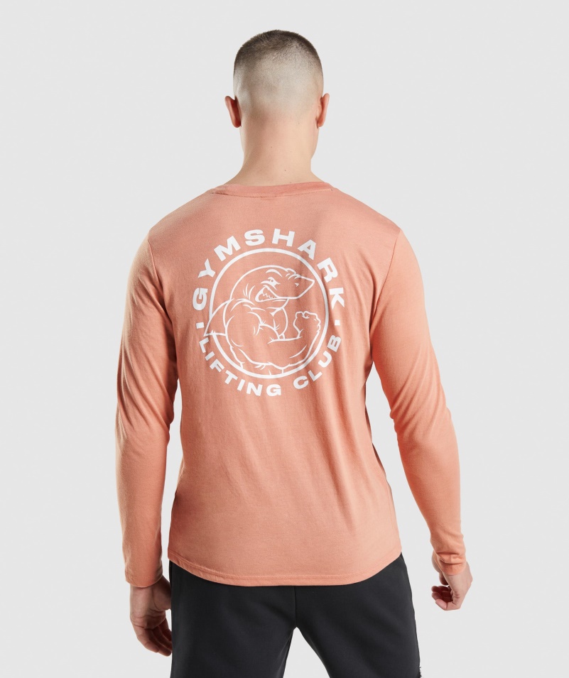 Gymshark Legacy Tričko S Dlhým Rukávom Nevada Ružové