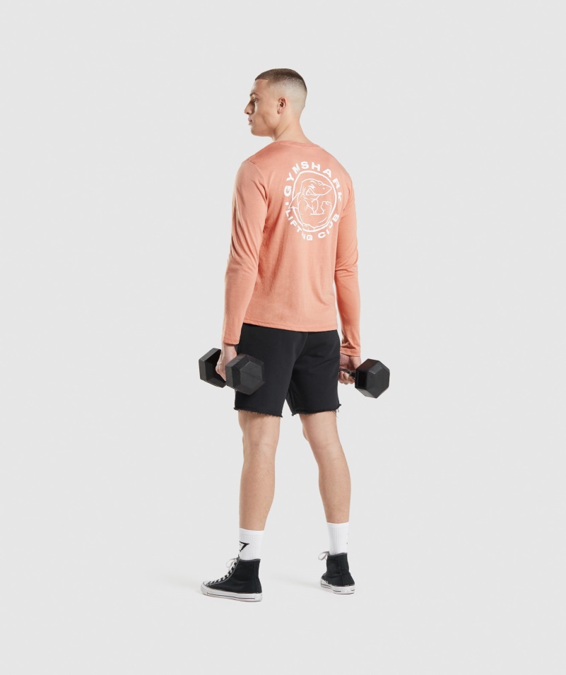 Gymshark Legacy Tričko S Dlhým Rukávom Nevada Ružové