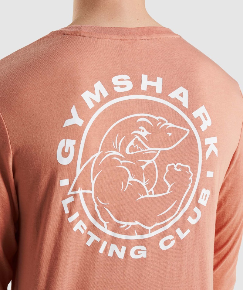 Gymshark Legacy Tričko S Dlhým Rukávom Nevada Ružové