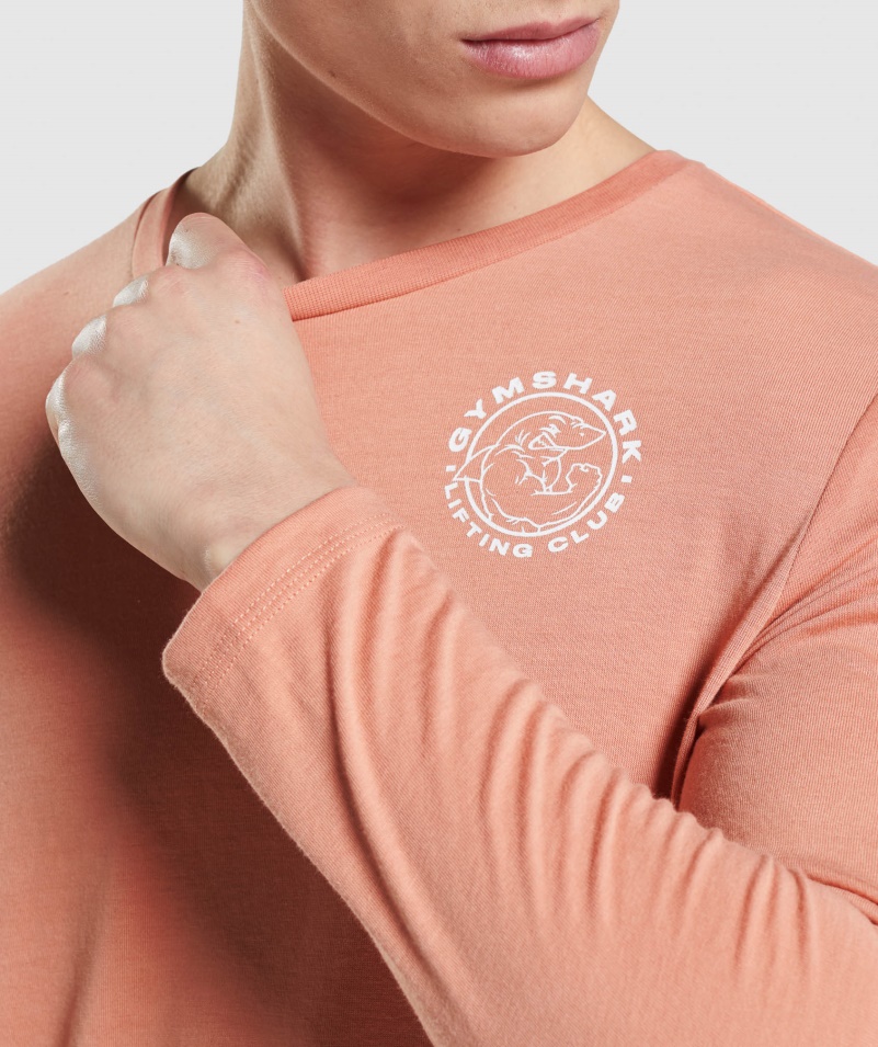 Gymshark Legacy Tričko S Dlhým Rukávom Nevada Ružové