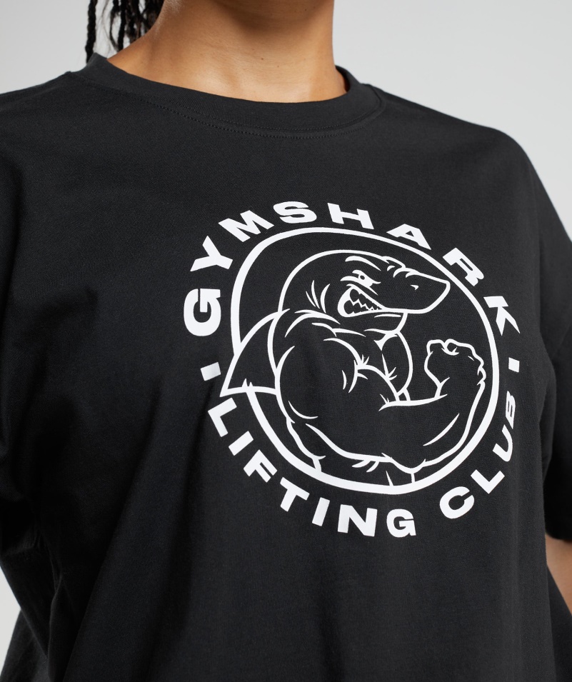 Gymshark Legacy Oversized Tričko čiernej Farby