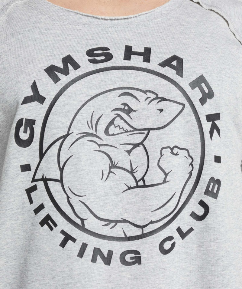Gymshark Legacy Rag Top Svetlosivá Jadrová Marl