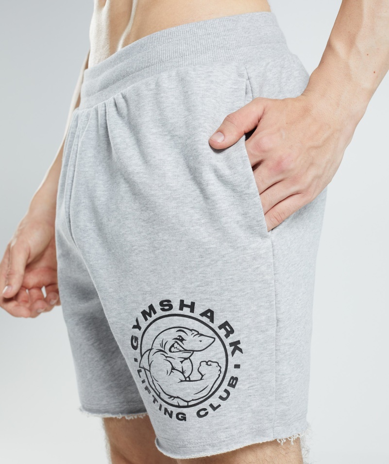 Gymshark Legacy šortky Svetlosivé Jadro Marl