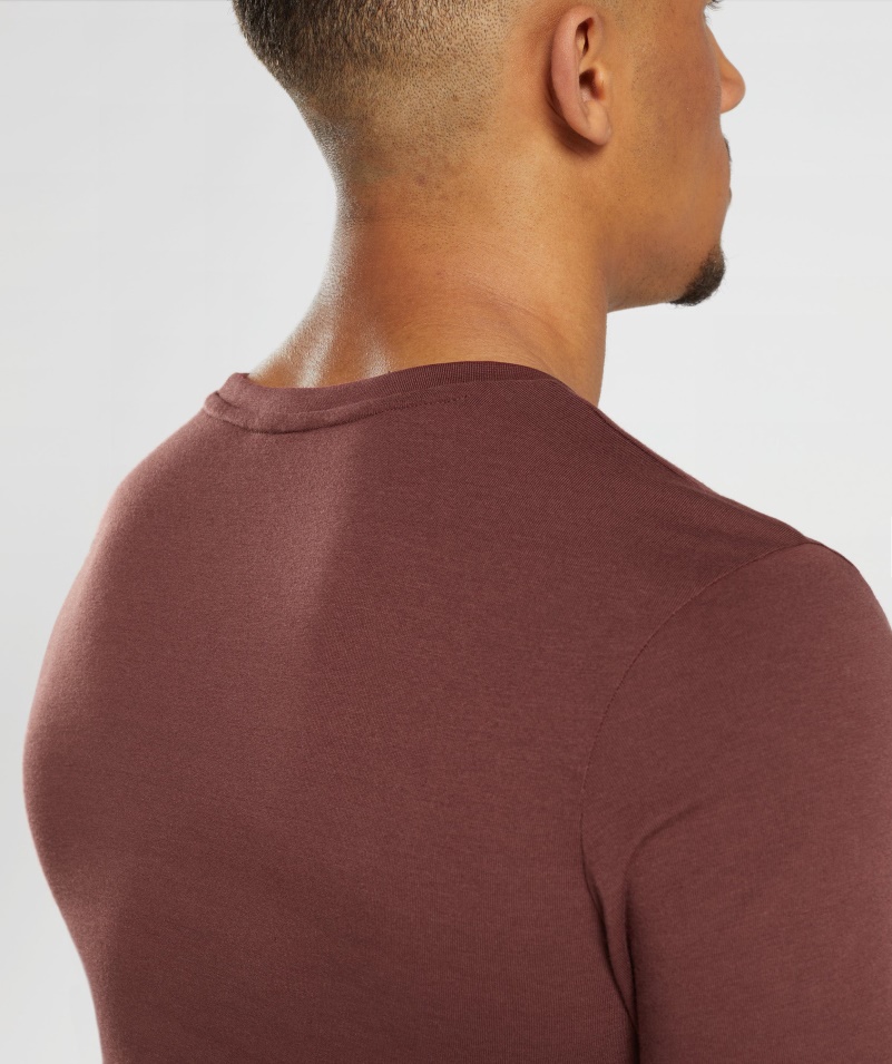 Gymshark Legacy Tričko čerešňovo Hnedé