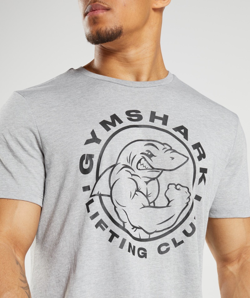 Gymshark Legacy Tričko Svetlosivé Jadro Marl