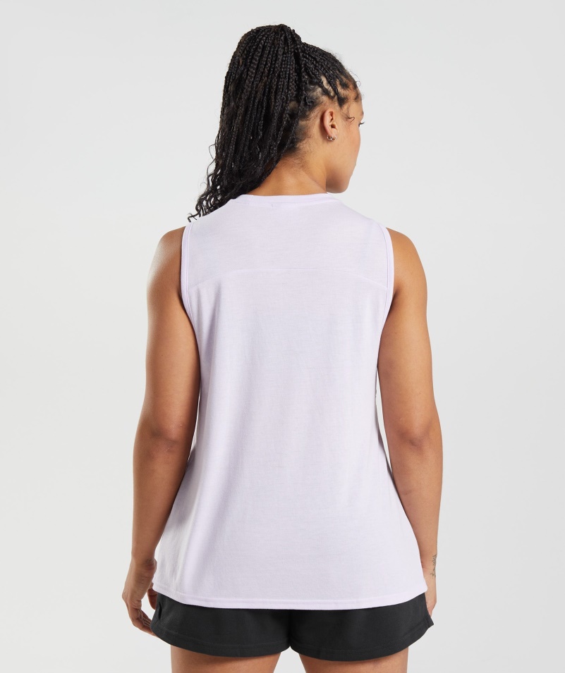 Gymshark Legacy Tank Vyblednutá Lila