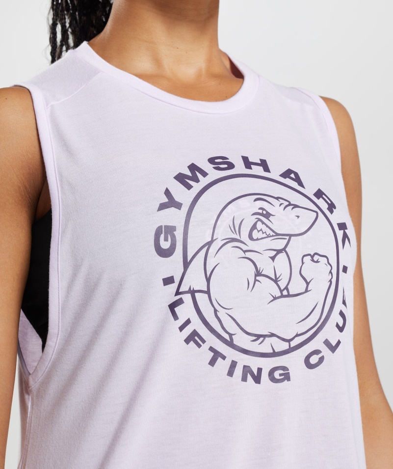 Gymshark Legacy Tank Vyblednutá Lila
