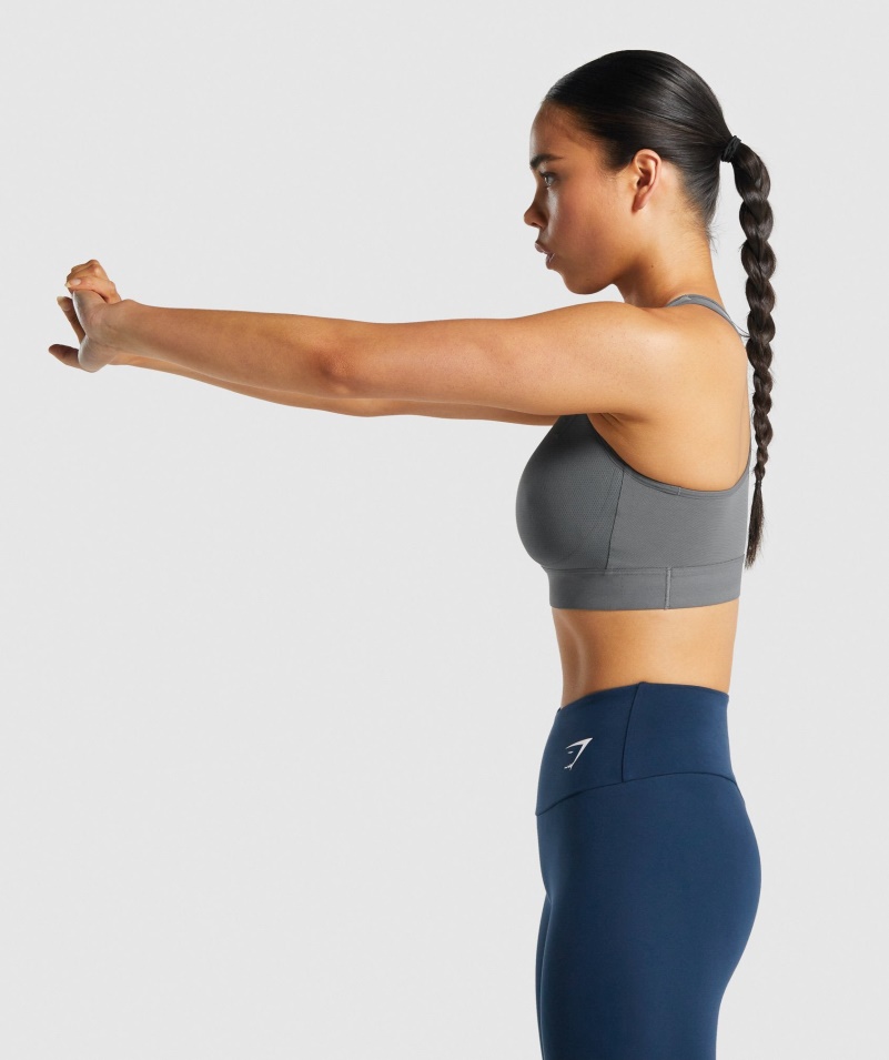 Gymshark ľahká športová Podprsenka S Vysokou Podporou Uhlia