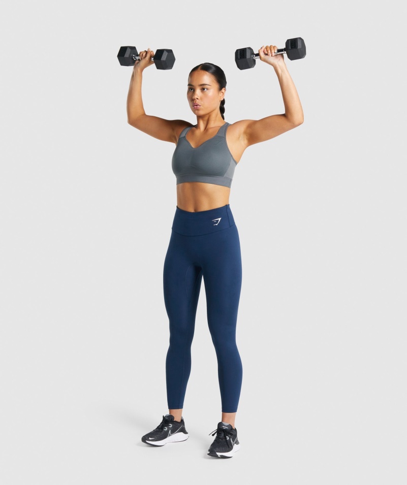 Gymshark ľahká športová Podprsenka S Vysokou Podporou Uhlia