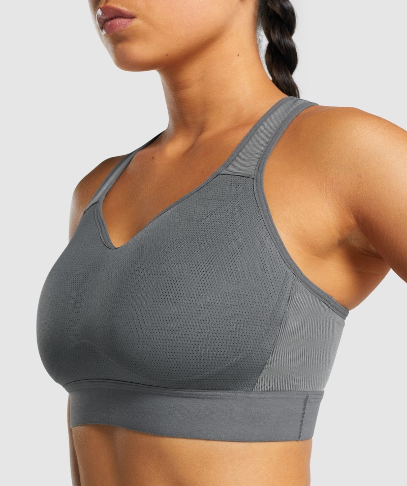 Gymshark ľahká športová Podprsenka S Vysokou Podporou Uhlia