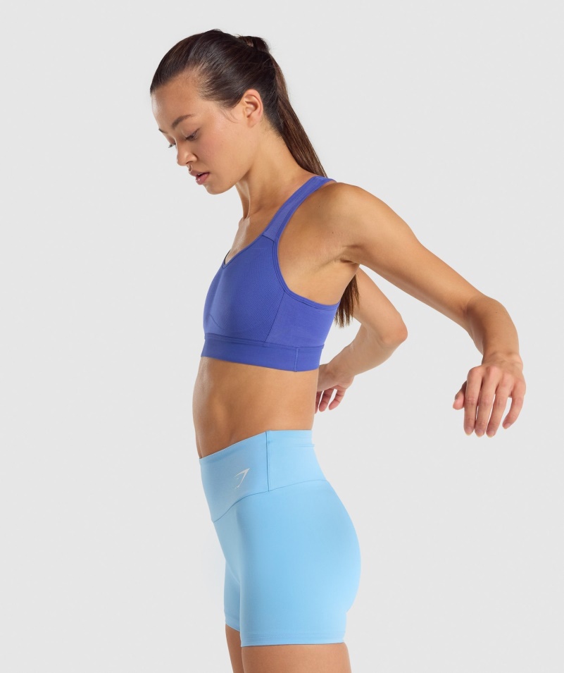Gymshark ľahká športová Podprsenka S Vysokou Podporou Tmavomodrej Farby