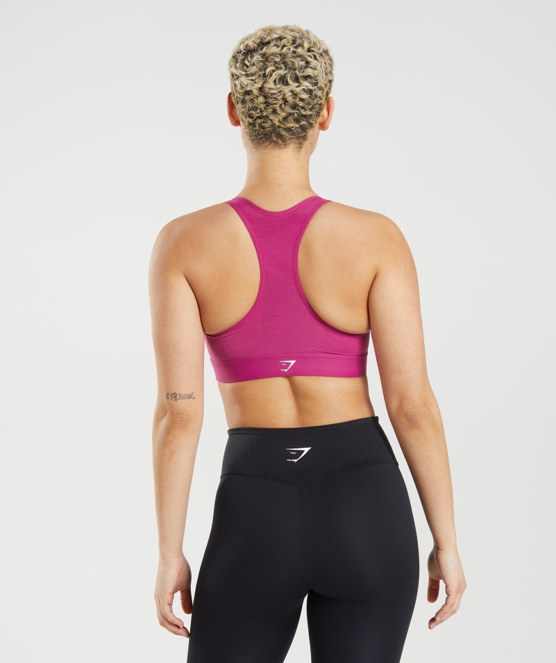Gymshark ľahká športová Podprsenka S Vysokou Oporou Drakovo Ružová