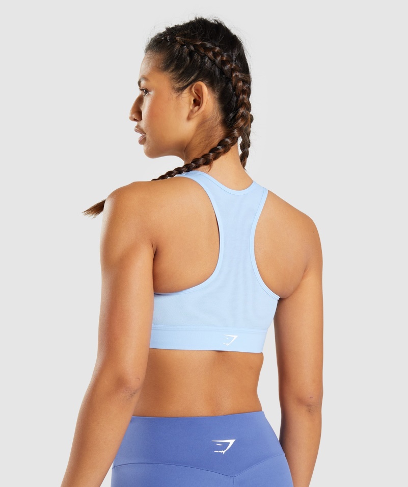 Gymshark ľahká športová Podprsenka S Vysokou Oporou Moonstone Blue