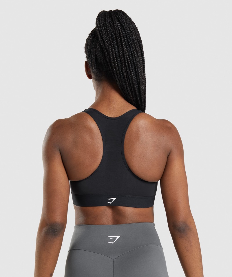Gymshark ľahká športová Podprsenka S Vysokou Podporou Dámska čierna