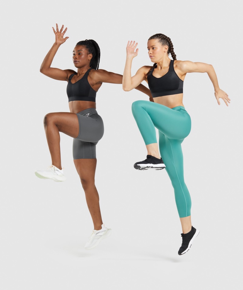 Gymshark ľahká športová Podprsenka S Vysokou Podporou Dámska čierna