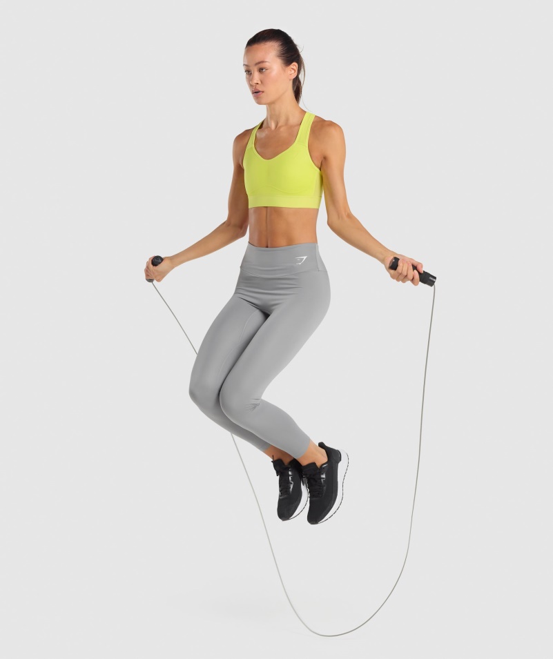 Gymshark ľahká športová Podprsenka S Vysokou Oporou žltá
