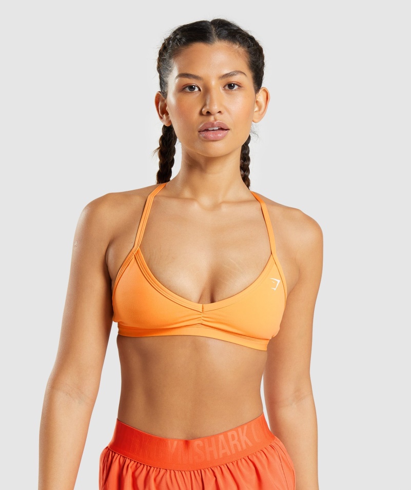 Gymshark Minimálna športová Podprsenka Marhuľová Oranžová