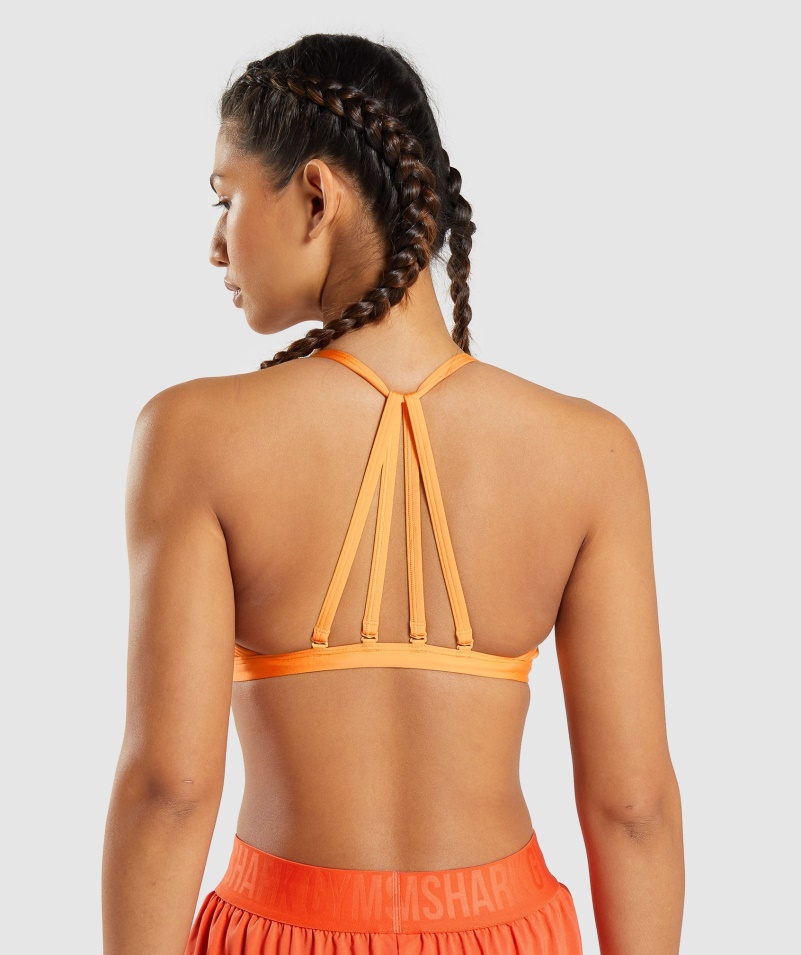 Gymshark Minimálna športová Podprsenka Marhuľová Oranžová