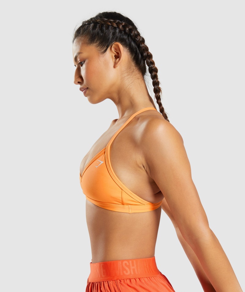 Gymshark Minimálna športová Podprsenka Marhuľová Oranžová