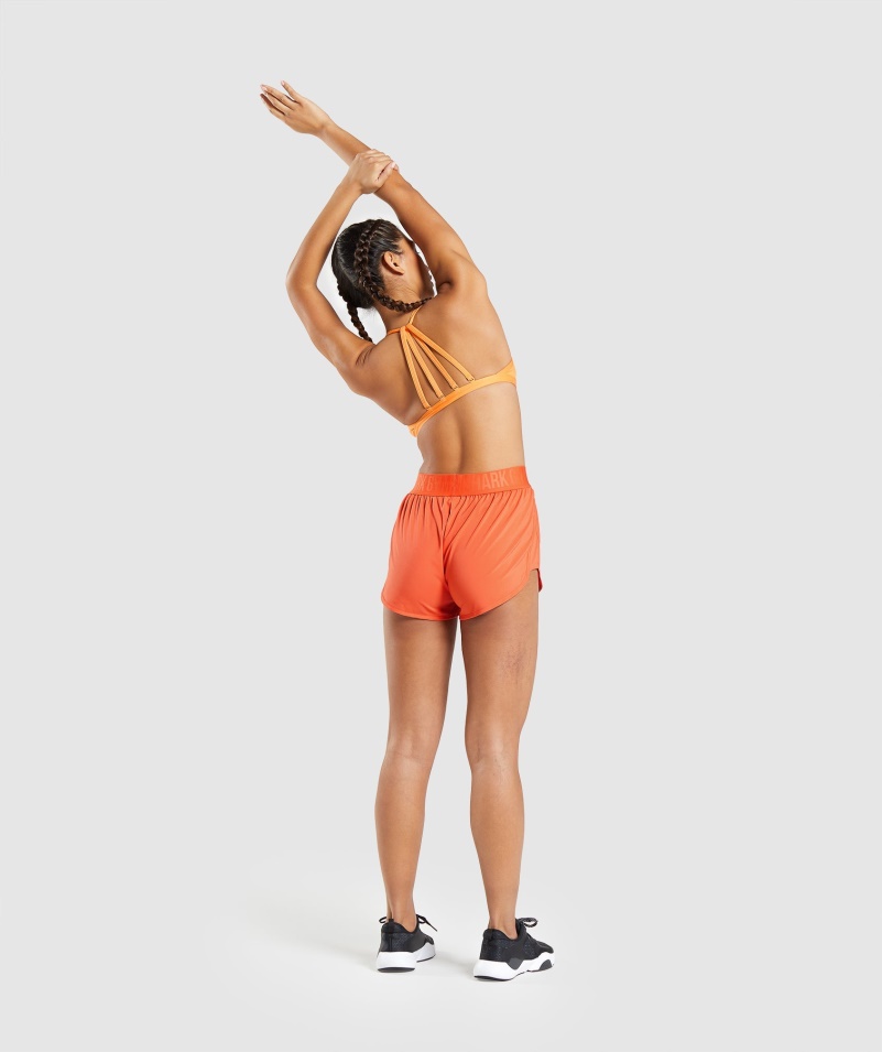 Gymshark Minimálna športová Podprsenka Marhuľová Oranžová