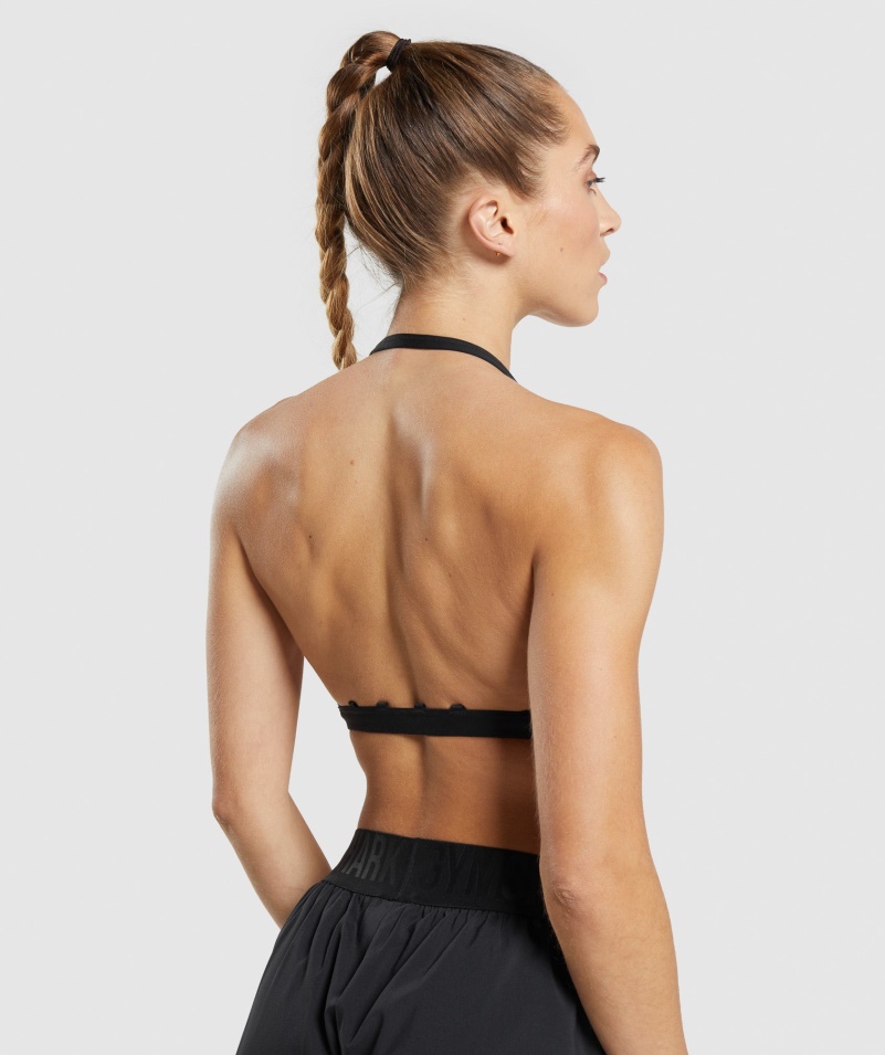 Gymshark Minimálna športová Podprsenka čierna