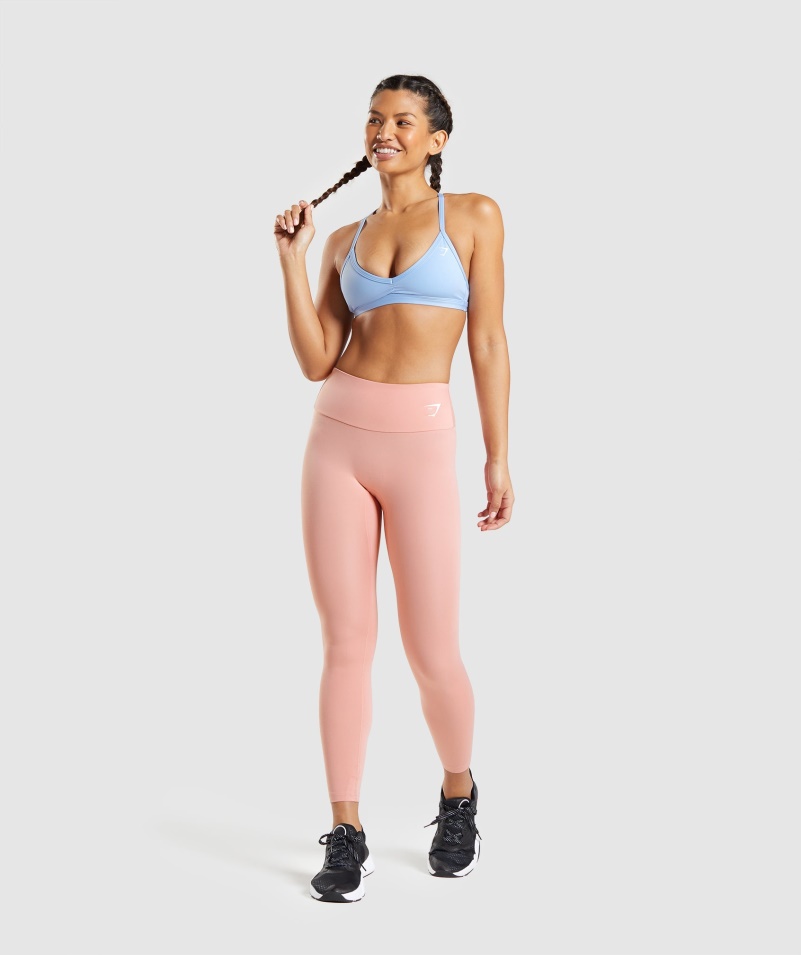 Gymshark Minimálna športová Podprsenka Moonstone Blue