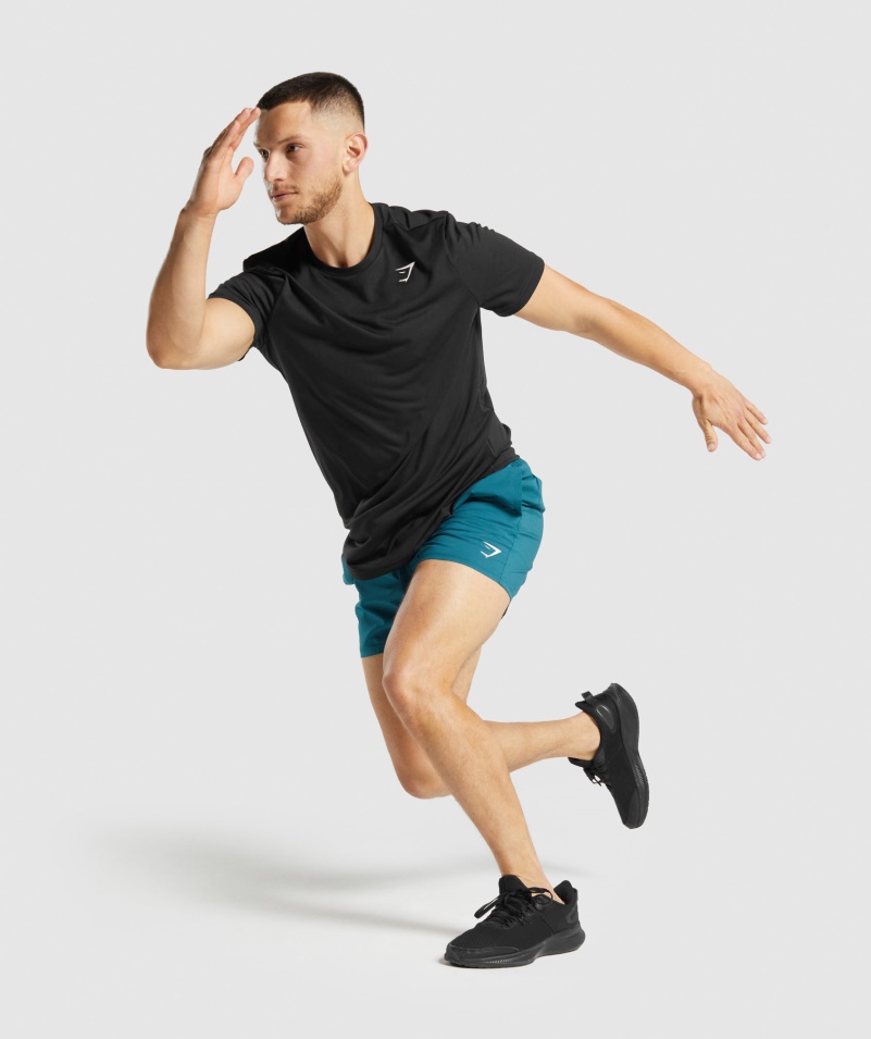 Gymshark No Show Ponožky 3ks Bielo-svetlosivá Marl-čierna