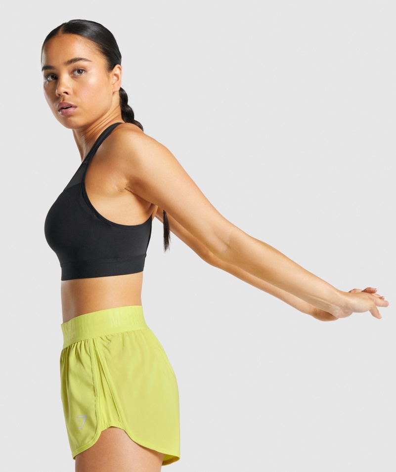 Gymshark športová Podprsenka S Otvoreným Chrbtom čierna
