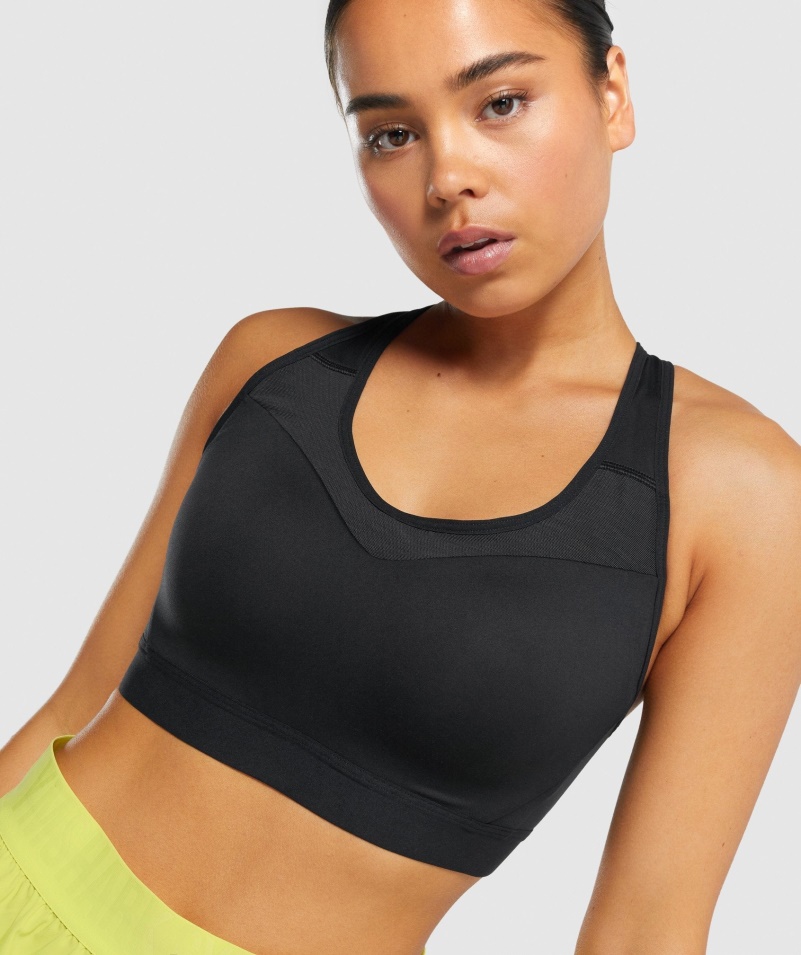 Gymshark športová Podprsenka S Otvoreným Chrbtom čierna