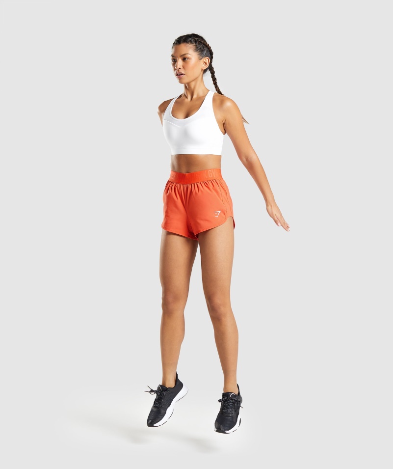 Gymshark športová Podprsenka S Otvoreným Chrbtom Biela
