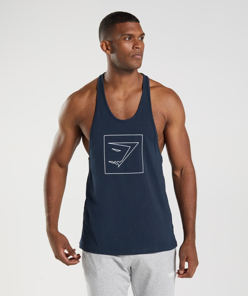 Gymshark Obrys Stringer Navy