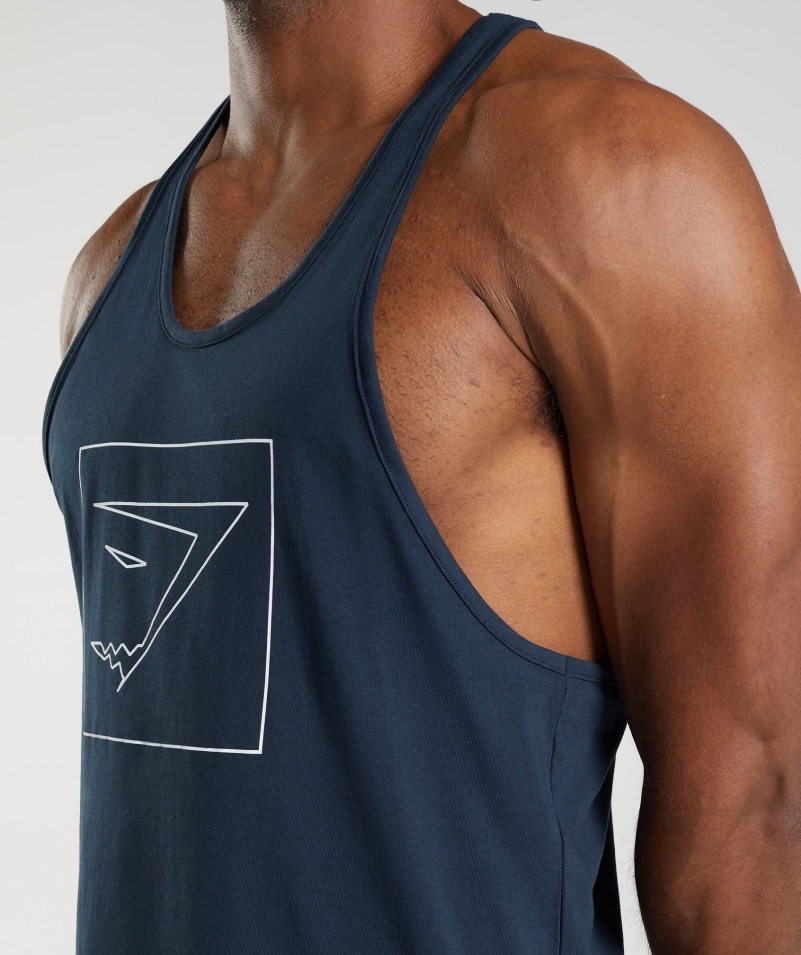 Gymshark Obrys Stringer Navy