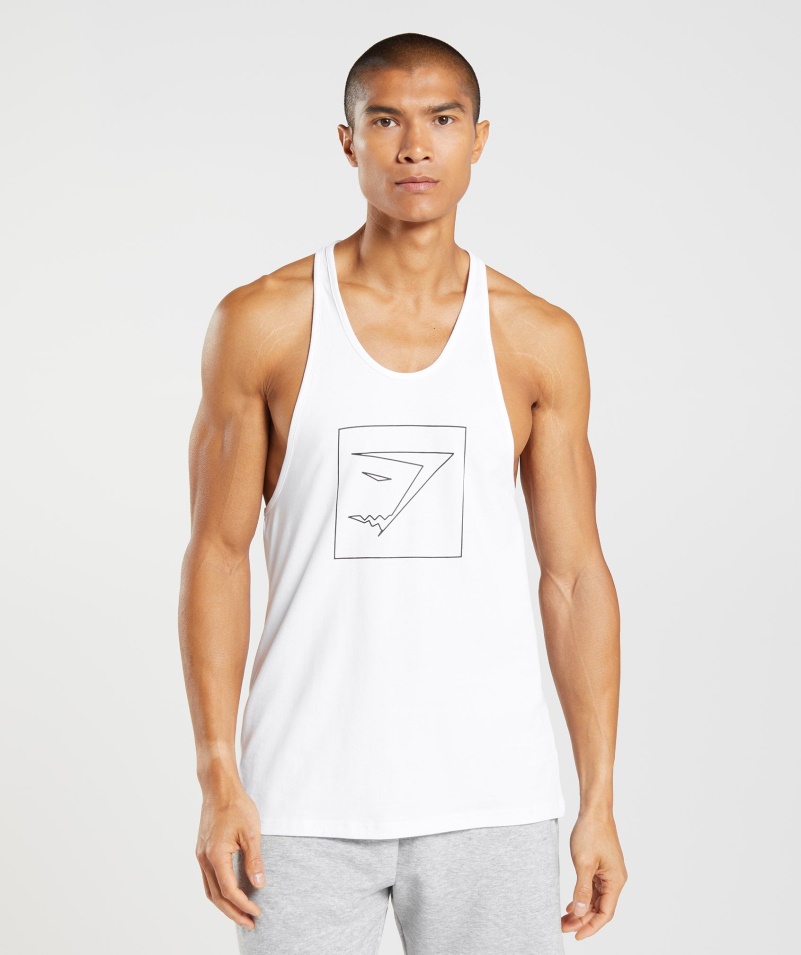 Gymshark Obrys Výplet Biely