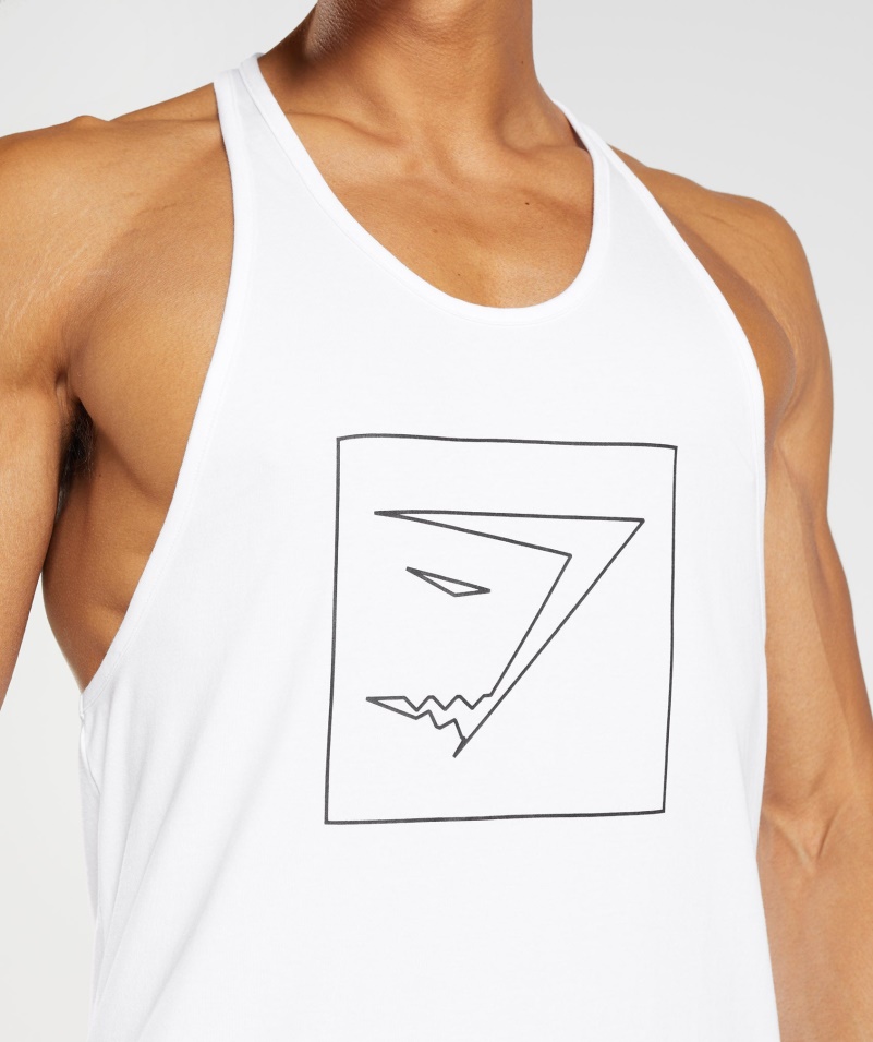 Gymshark Obrys Výplet Biely