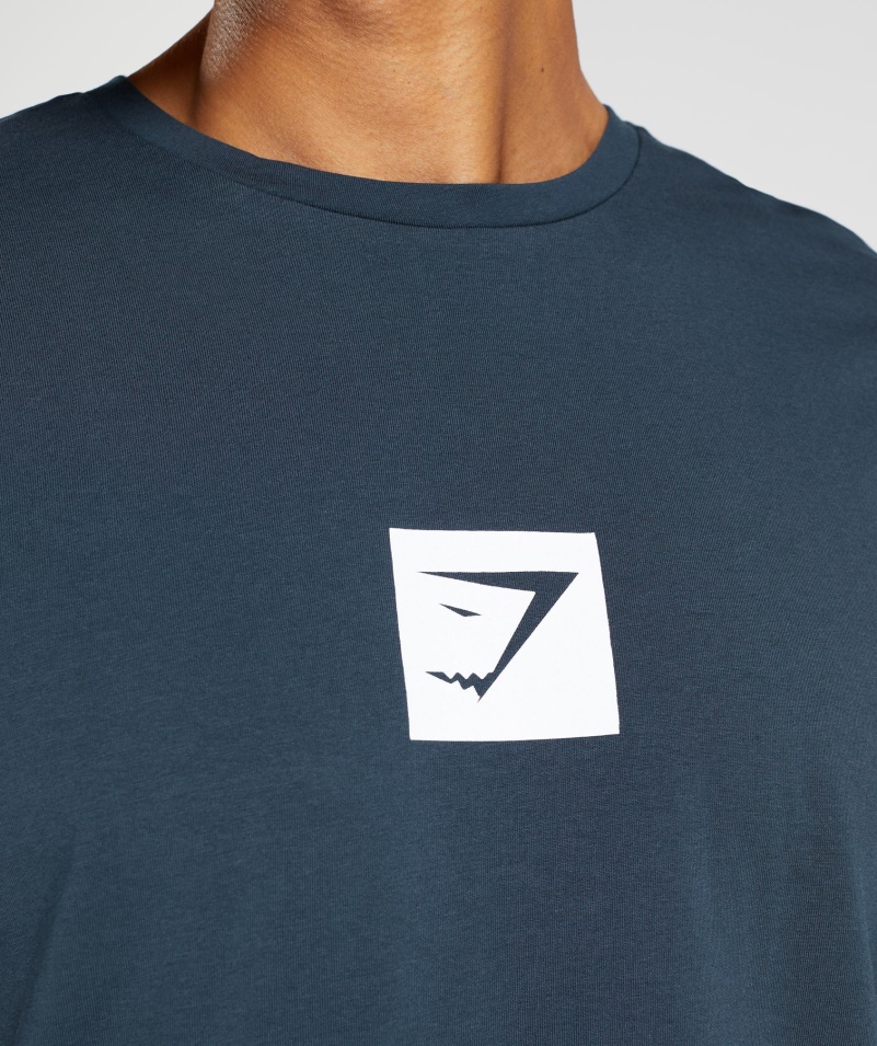 Tričko Gymshark Obrys Námornícke