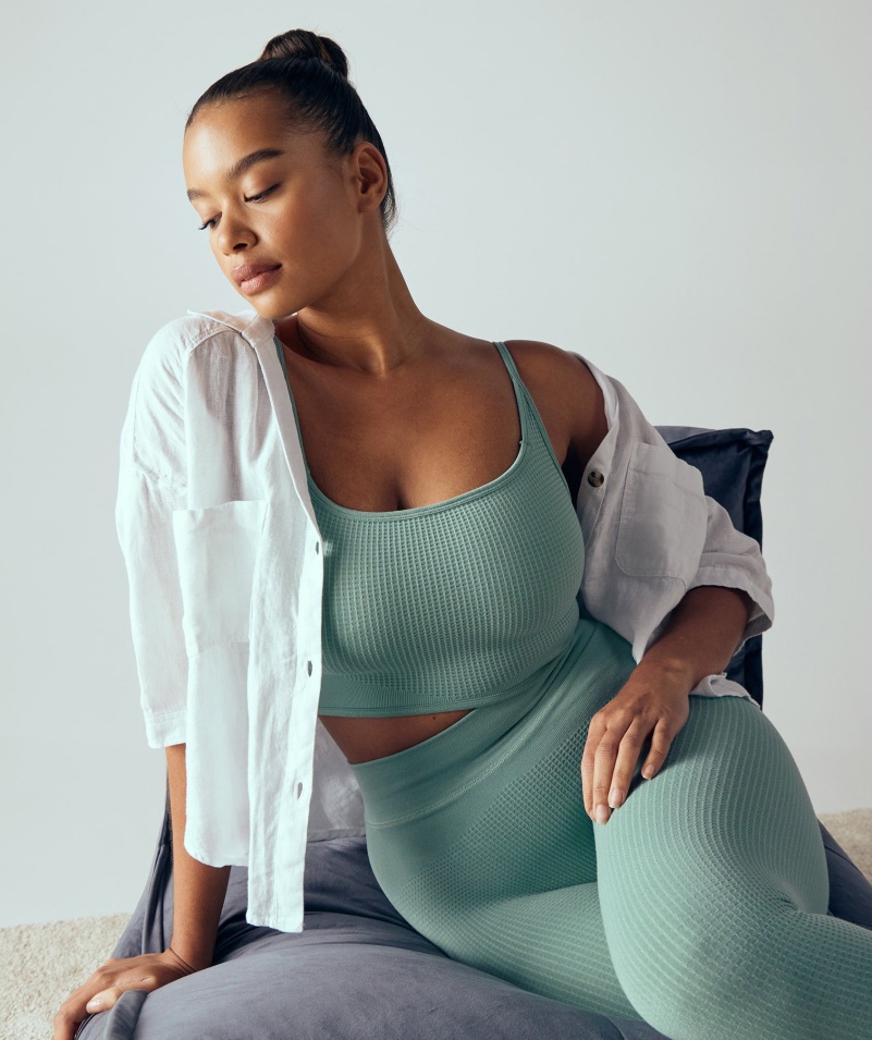 Gymshark Pauza Bezšvové Bralette Maya Blue