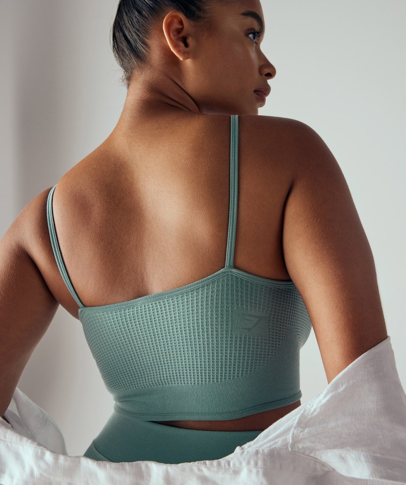 Gymshark Pauza Bezšvové Bralette Maya Blue