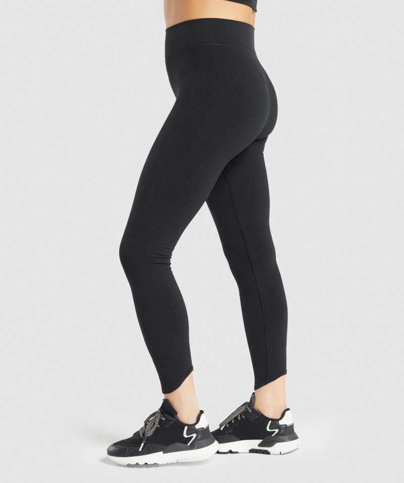 Gymshark Pause Bezšvové Legíny čierne