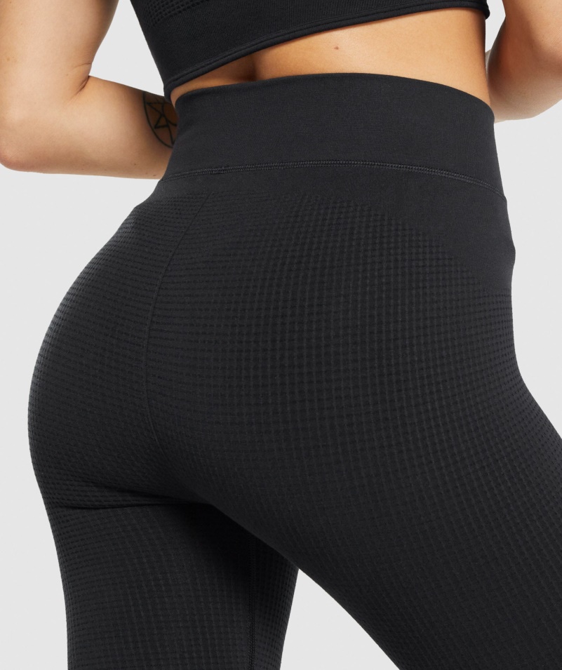 Gymshark Pause Bezšvové Legíny čierne