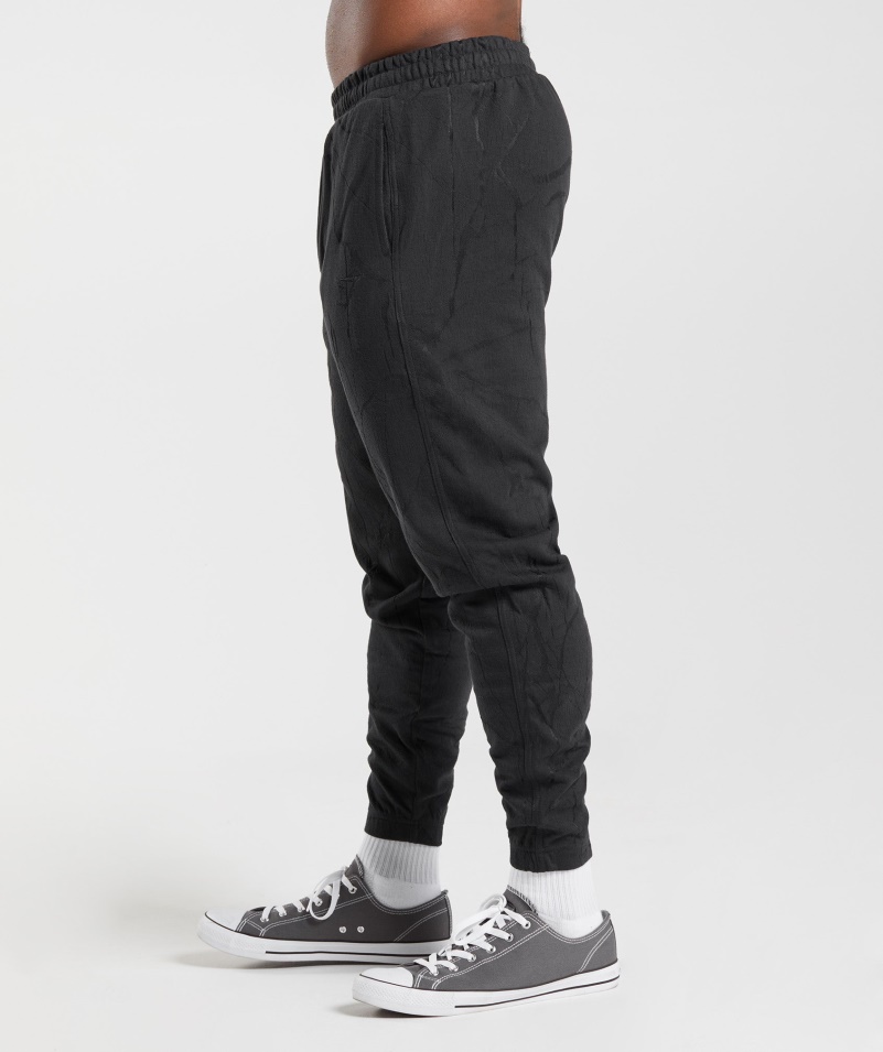 Gymshark Power Joggers čierna Potlač