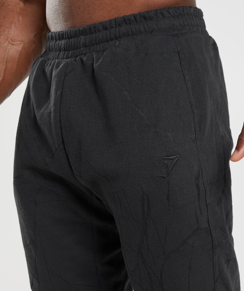Gymshark Power Joggers čierna Potlač