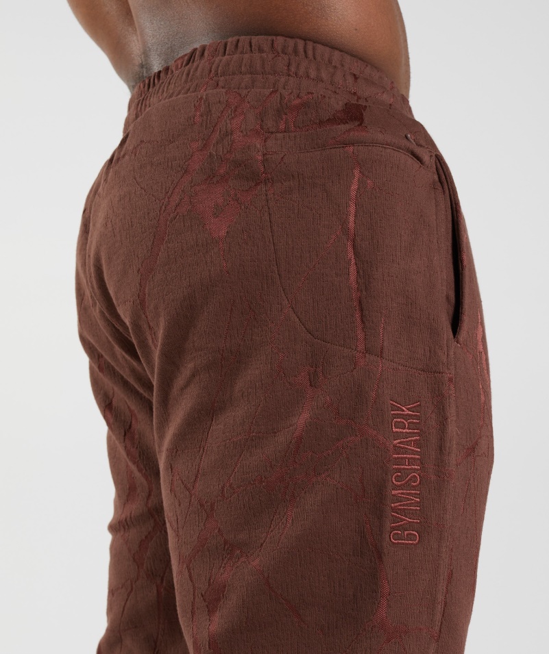 Gymshark Power Joggers čerešňovo Hnedá Potlač