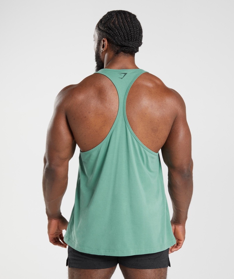 Gymshark Power Stringer Alpská Zelená