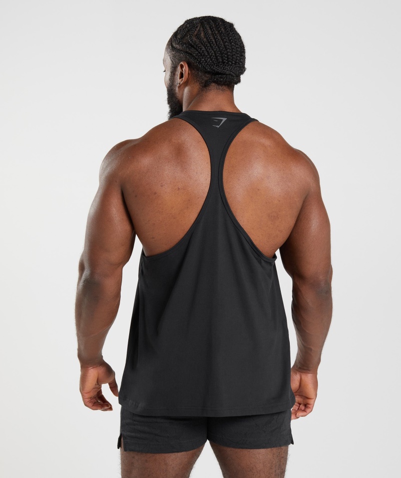 Gymshark Power Stringer čierny